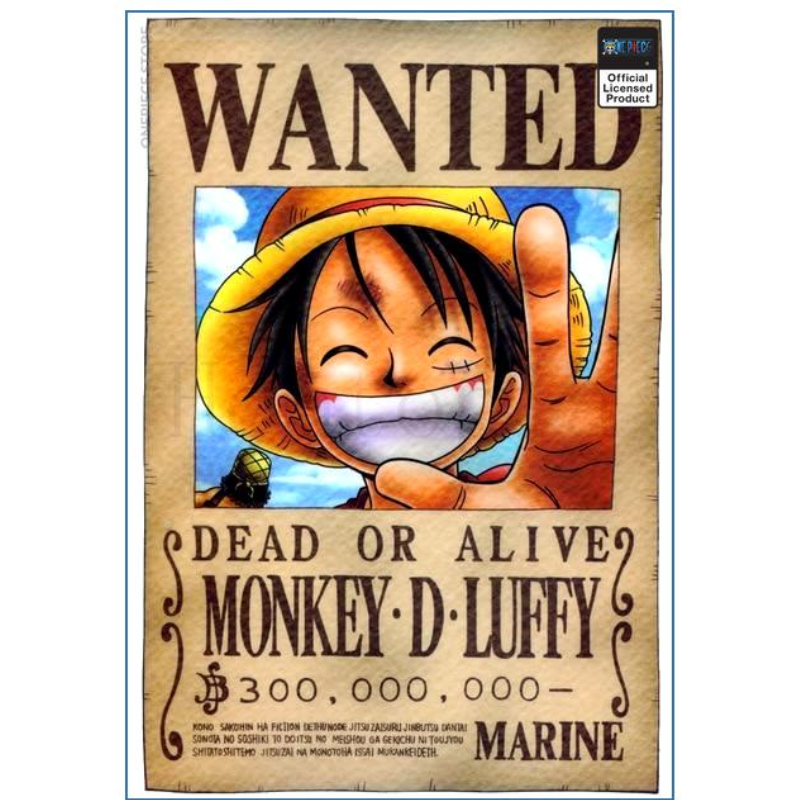 One Piece anime - Straw hat Monkey D Luffy - One Piece Anime - Posters and  Art Prints | TeePublic