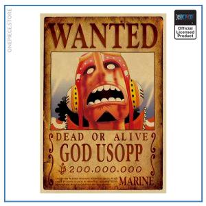 One Piece Wanted Poster  God Usopp Bounty OP1505 Default Title Official One Piece Merch