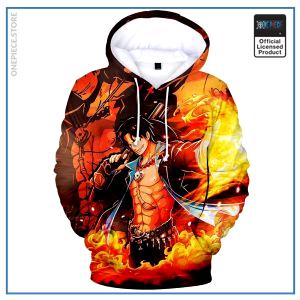 One Piece Hoodie  Ace Strong World OP1505 S Official One Piece Merch