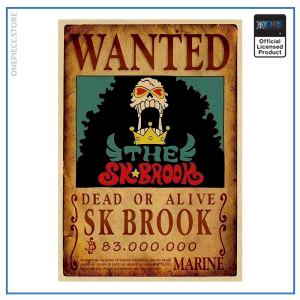 One Piece Wanted Poster  Brook Bounty OP1505 Default Title Official One Piece Merch
