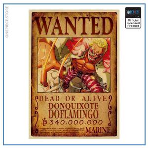 One Piece Wanted Poster Doflamingo Bounty OP1505 Заглавие по подразбиране Официален One Piece Merch