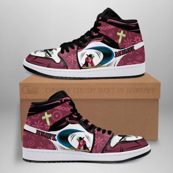 dracule mihawk jordan sneakers one piece anime shoes fan gift mn06 - One Piece Store