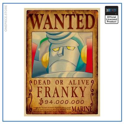One Piece Wanted Poster  Cyborg Franky Bounty OP1505 Default Title Official One Piece Merch