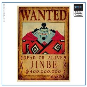 One Piece Wanted Poster Jinbei Bounty OP1505 Заглавие по подразбиране Официален One Piece Merch