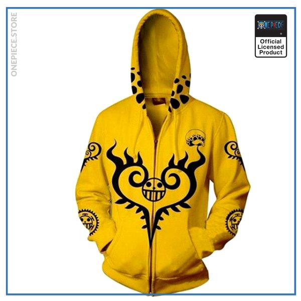 One Piece Hoodie  Surgeon of Death (Yellow) OP1505 S Official One Piece Merch
