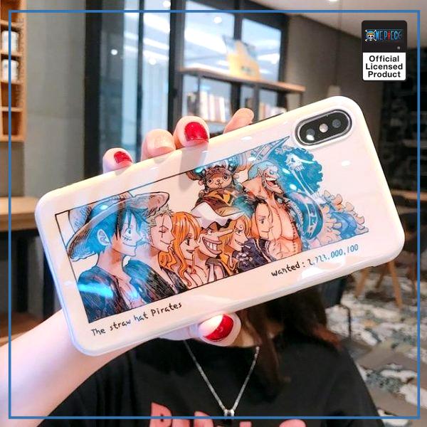 One Piece iPhone Case   Straw Hat Pirates (Blue Ray Effect) OP1505 For iPhone 6 6S Official One Piece Merch