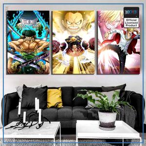 One Piece Wall Art Monster Trio OP1505 30x45cm x 3 piezas / Sin marco Oficial One Piece Merch