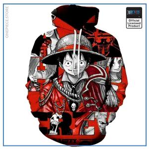 Sudadera con capucha One Piece Capitán Luffy OP1505 S Oficial One Piece Merch