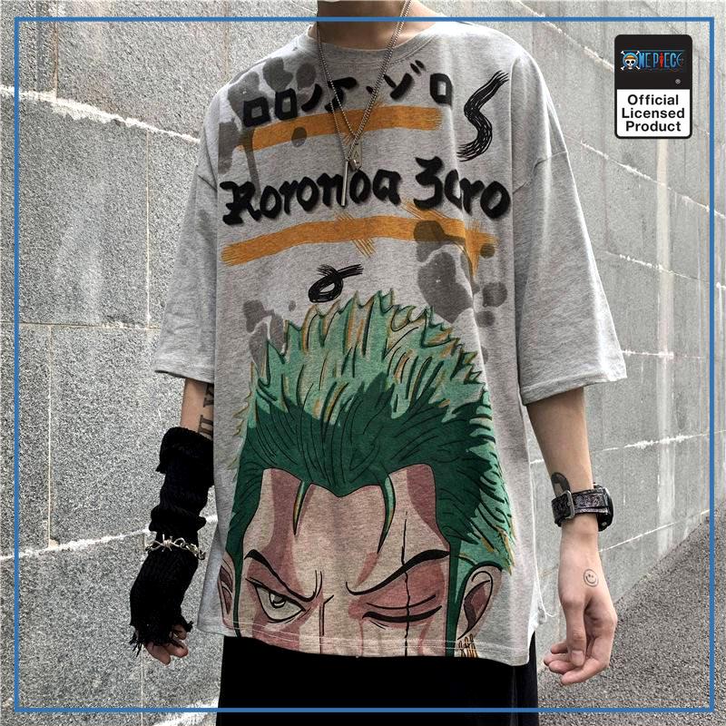 One Piece Roronoa Zoro T-shirt Size L Short Sleeve Round Neck