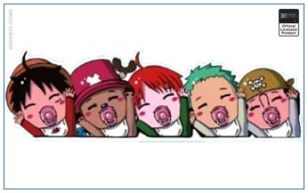 One Piece Car Sticker   Baby Straw Hat Crew OP1505 Default Title Official One Piece Merch
