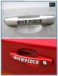 One Piece Car Sticker  Door Handle OP1505 Black Official One Piece Merch