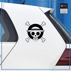 One Piece Car Sticker  Logo Jolly Roger OP1505 Black / 13x13cm Official One Piece Merch