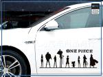 One Piece Car Sticker  The Straw Hats OP1505 Black / 50x16 cm Official One Piece Merch