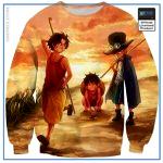 One Piece Sweater  Luffy & Ace & Sabo OP1505 S Official One Piece Merch