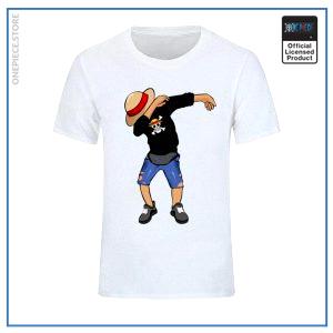 One Piece Shirt  Luffy Dab OP1505 White / S Official One Piece Merch