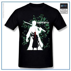 One Piece Shirt <br> Zoro Santoryu OP1505 Black / S Official One Piece Merch