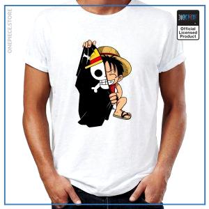 One Piece Shirt  Hiding Luffy OP1505 S Official One Piece Merch
