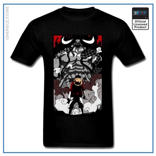 One Piece Shirt  Luffy vs Kaido OP1505 Black / S Official One Piece Merch