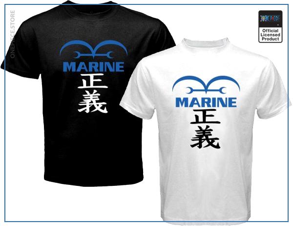 One Piece Shirt  Marine OP1505 Black / S Official One Piece Merch