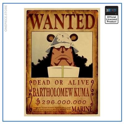 One Piece Wanted Poster  Bartholomew Kuma Bounty OP1505 Default Title Official One Piece Merch