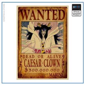 One Piece Wanted Poster Caesar Clown Bounty OP1505 Título predeterminado Oficial One Piece Merch
