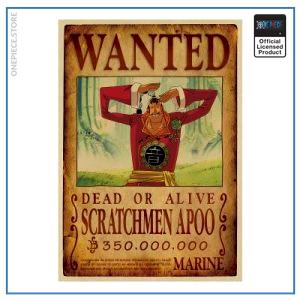 One Piece Wanted Poster  Scratchmen Apoo Bounty OP1505 Default Title Official One Piece Merch