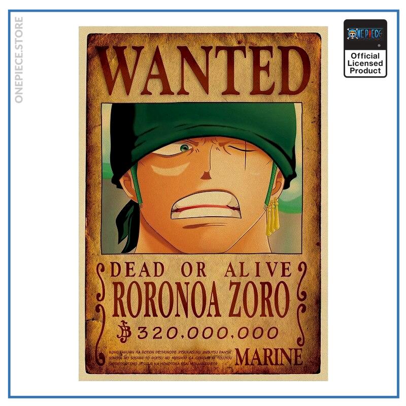 One Piece Wanted Poster Zoro Bounty OP1505 Titre par défaut Officiel One Piece Merch