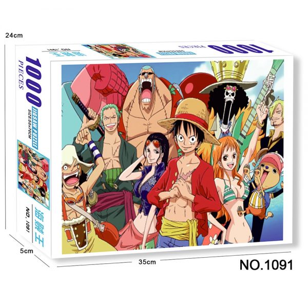 All Cartoon People movie Japanese Anime Kaizokuo Jigsaw Puzzles Cartoon Anime Puzzle For Adults Children Educational 1 - One Piece Store