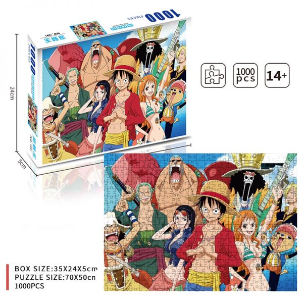 All Cartoon People movie Japanese Anime Kaizokuo Jigsaw Puzzles Cartoon Anime Puzzle For Adults Children Educational 4 - One Piece Store