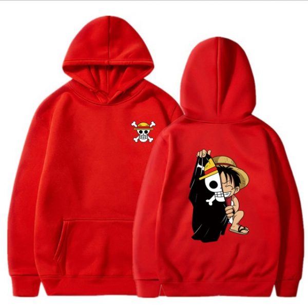 One Piece Hoodie - Luffy Cute Pullover Oversized Hoodie | One Piece Store