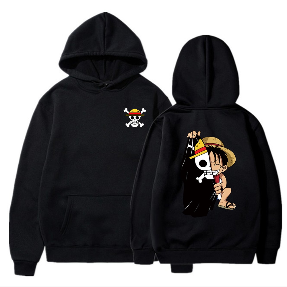 One Piece Hoodie – Luffy Cute Pullover Oversized Hoodie