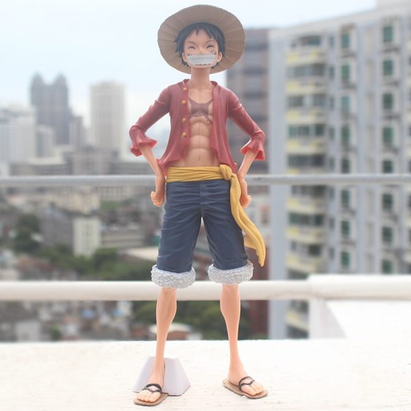 Anime One Piece ROS Luffy pvc Figurine Monkey D Luffy Classic smiley Model Figure Toys 25 2 - One Piece Store