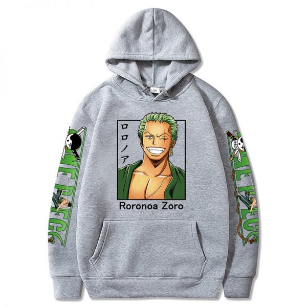 Anime One Piece Roronoa Zoro Printed Men s Hoodie Harajuku Streetwear Sweatshirt Fashion Casual Hooded Pullover 5 - One Piece Store