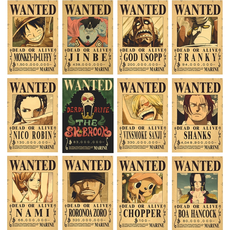 Wanted Monkey D. Luffy - One Piece - Poster / Affiche