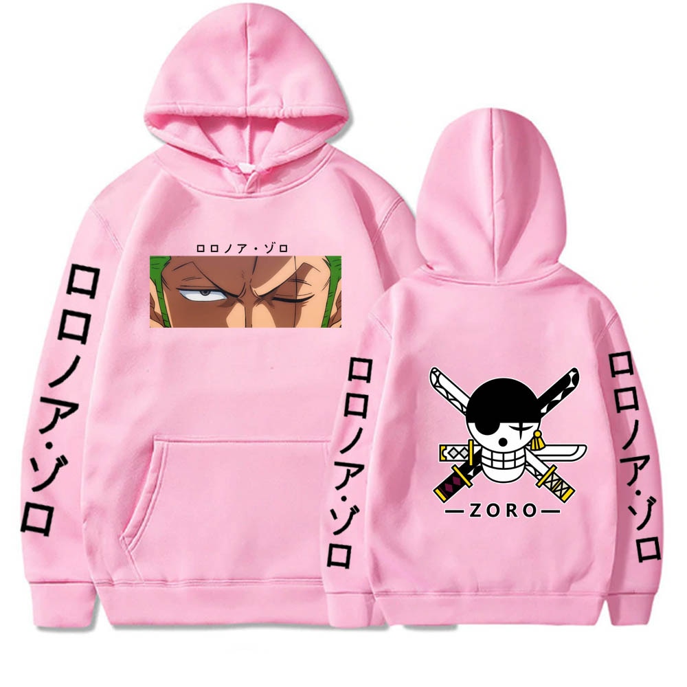 Funny Anime One Piece Hoodies Men Women Long Sleeve Sweatshirt Roronoa Zoro Bluzy Tops Clothes