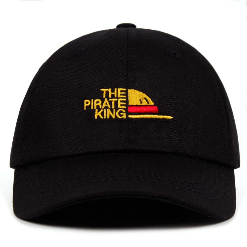 100% Cotton The Pirate King Dad Hat embroidery Luffy hat Baseball Cap Anime fan Hats for Women Men ok Man One Punch Man Snapback