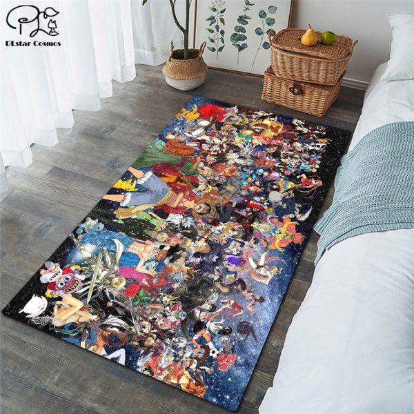 Anime One piece carpet kids room soccer rug field parlor bedroom living room floor mats children 4 - One Piece Store