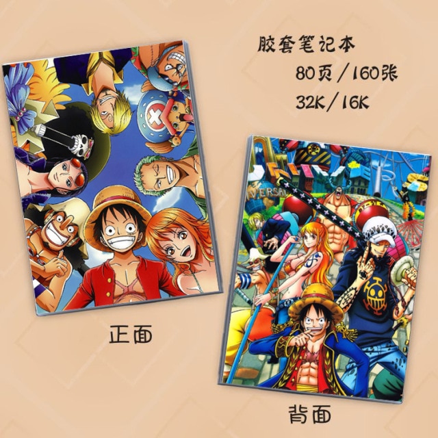 One Piece Notebooks - One Piece Crew Characters Anime Notebook For Student