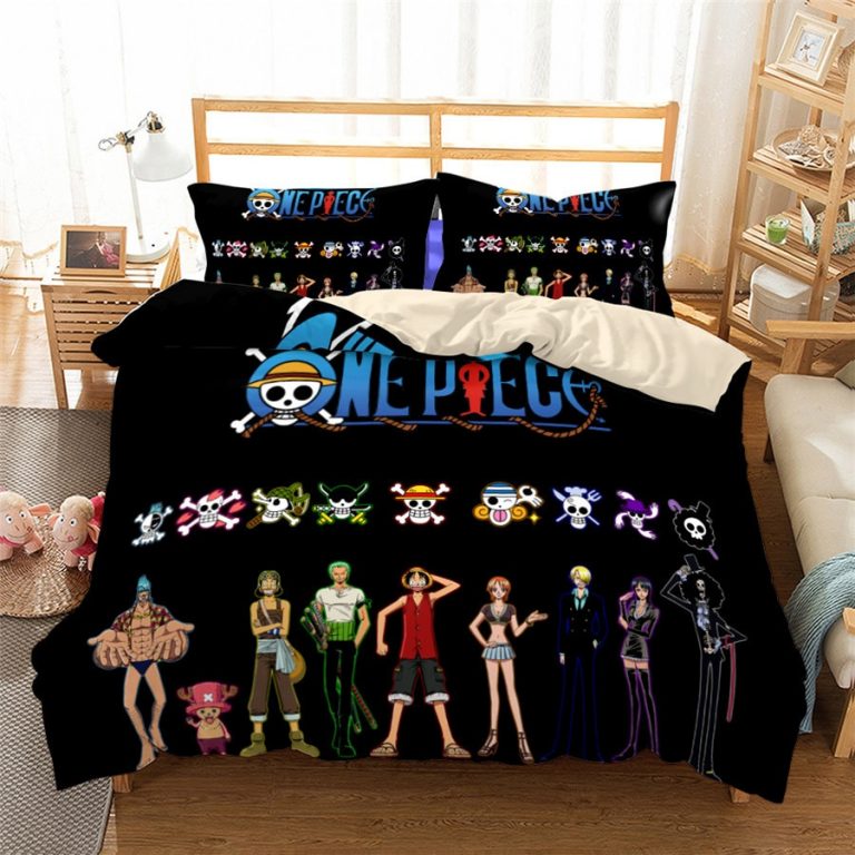 One Piece Bedding Sets - One Piece Anime Bed Pillowcases Quilt Duvet ...