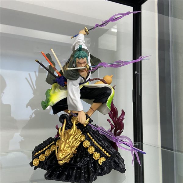 One Piece Figure - Ronoa Zoro Three-blade Sauron PVC Action Figure 37cm ...