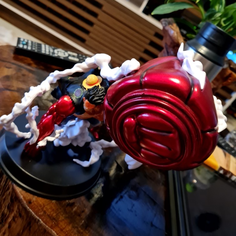 One Piece Luffy Gear 4th King Kong Gun Anime Figure PVC Action Figure Collectible Model Christmas Gift Decoration Toy 25CM