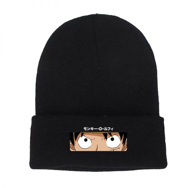 Japan Anime Luffy Roronoa Zoro Cotton Casual Beanies for Men Women Knitted Winter Hat Solid Hip - One Piece Store