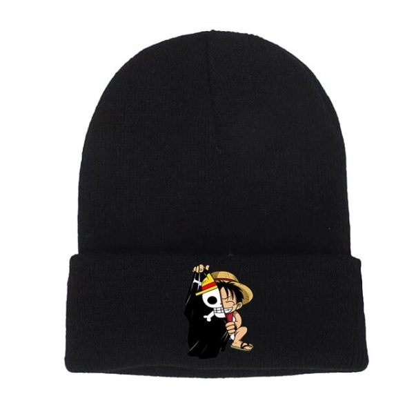 Japan Anime Luffy Roronoa Zoro Cotton Casual Beanies for Men Women Knitted Winter Hat Solid Hip 7.jpg 640x640 7 - One Piece Store
