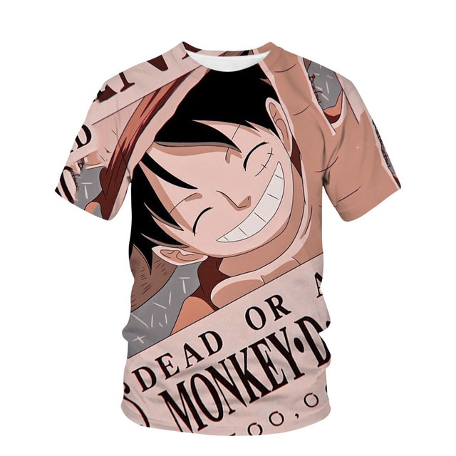 One Piece anime men s short sleeved T shirt Luffy around cosplay round neck loose summer 11.jpg 640x640 11 - One Piece Store