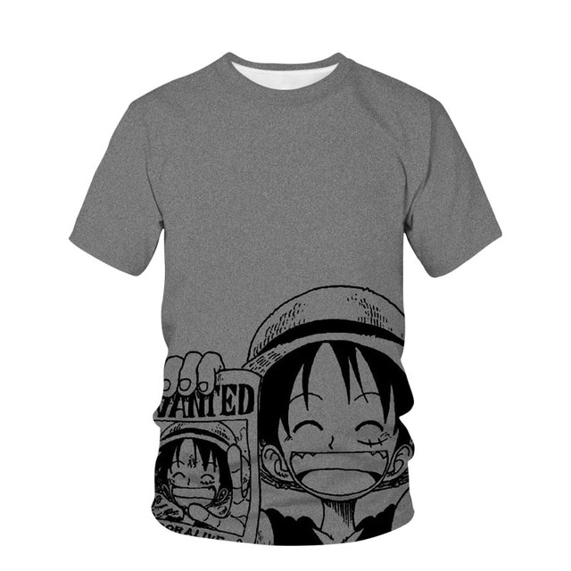 Summer Men s Casual T Shirt High Quality Loose Short Sleeve T Shirt One Piece Luffy 7.jpg 640x640 7 - One Piece Store