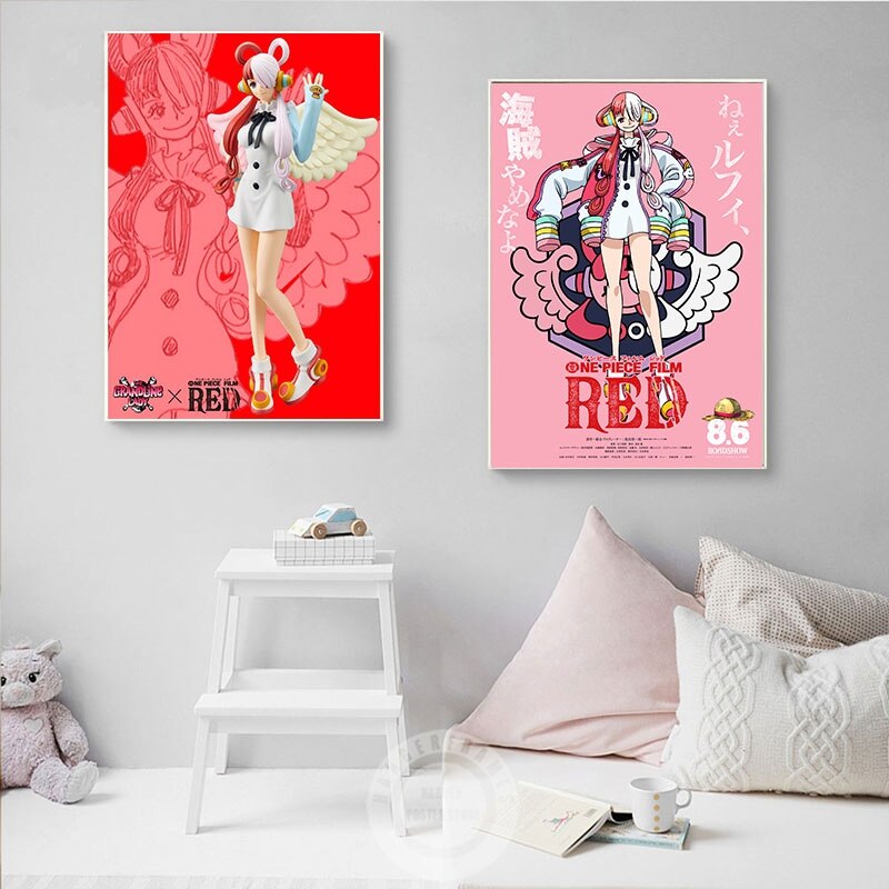 One Piece Film Red Poster Prints 2022 Japanese Anime Fantasy Action Adventure Movies Wall Art Canvas 4 - One Piece Store