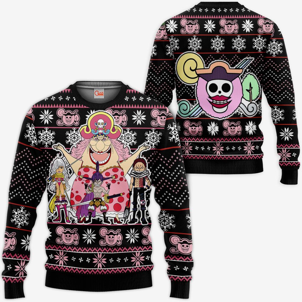 Big Mom Pirates Ugly Christmas Sweater Custom Anime One Piece Xmas Gifts GG0711