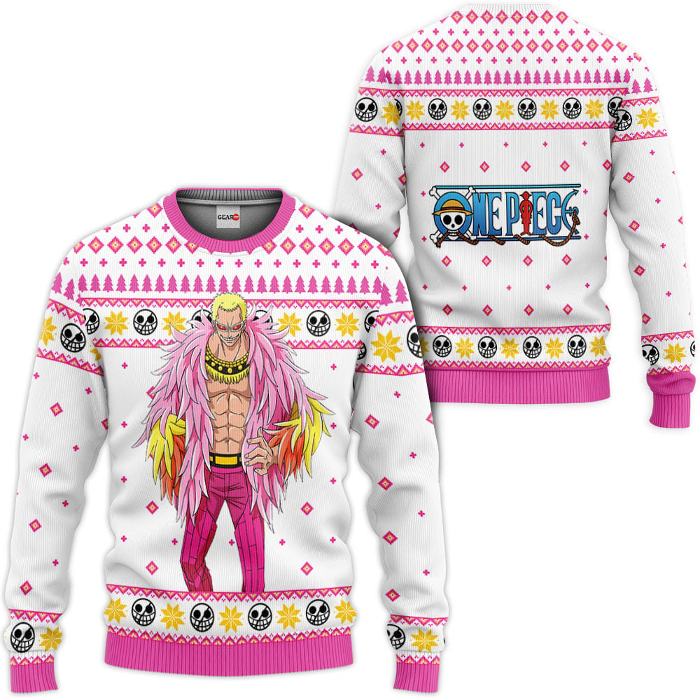 One Piece Donquixote Doflamingo Custom Anime Ugly Christmas Sweater VA1808 GG0711