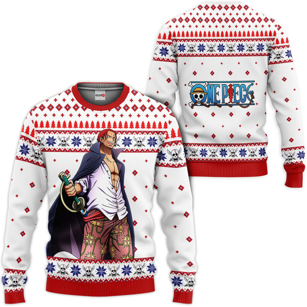One Piece Shanks Custom Anime Ugly Christmas Sweater VA1808 GG0711