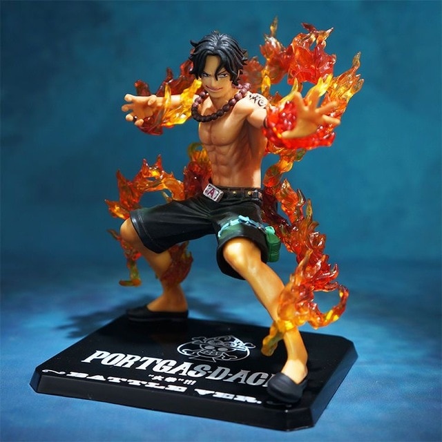 16CM Anime One Piece Sanji Luffy Sculpture Black Leg Fire Battle PVC Collectible Onepiece Action Figure.png 640x640 1 - One Piece Store